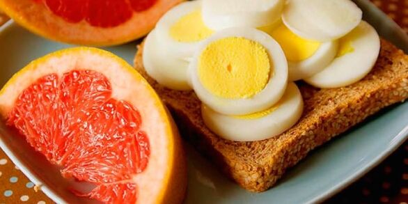vajcia a grapefruit na chudnutie