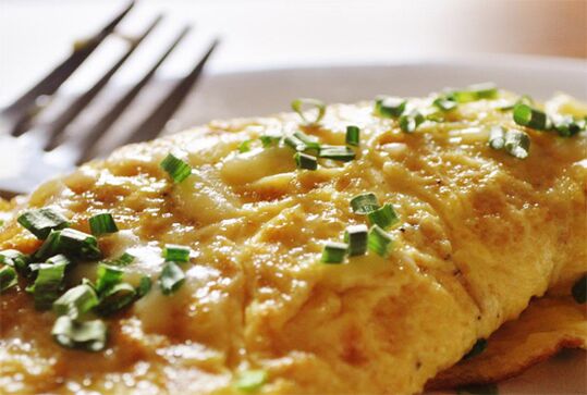 omeleta na chudnutie a správnu výživu
